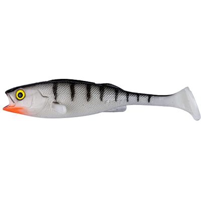 LMAB KØFI Perch Shad Tout Tailles et Couleurs leurre Souple 7, 11, 14, 18 & 23 cm, leurre Peche, shad leurre Souple, leurre carnassier (7 cm, White Tiger) - Publicité LMAB KØFI Perch Shad Tout Tailles et Couleurs leurre Souple 7, 11, 14, 18 & 23 cm, leurre Peche, shad leurre Souple, leurre carnassier (7 cm, White Tiger) - Publicité