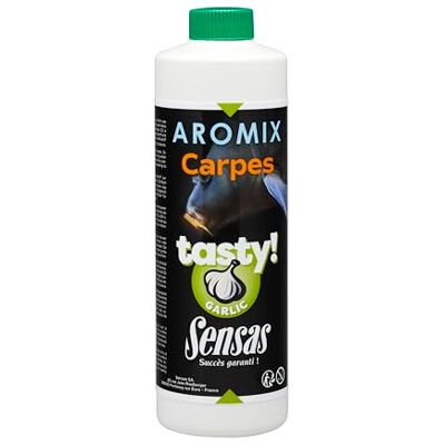 Sensas Attractant Aromix Carp Tasty Garlic 500mL Vert 74630 - Publicité Sensas Attractant Aromix Carp Tasty Garlic 500mL Vert 74630 - Publicité