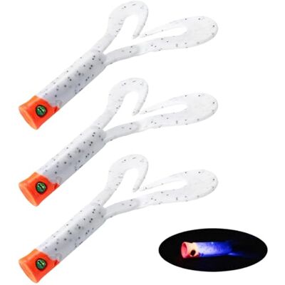 Generic Ensemble de 3 leurres Souples pour la pêche au brochet, leurre en PVC avec Sequins, leurre tournant Souple à Double Queue, Adaptable pour la pêche au Bar, à la Truite, au doré et Autres - Publicité Generic Ensemble de 3 leurres Souples pour la pêche au brochet, leurre en PVC avec Sequins, leurre tournant Souple à Double Queue, Adaptable pour la pêche au Bar, à la Truite, au doré et Autres - Publicité