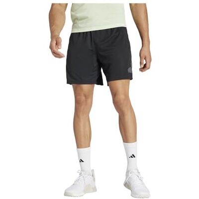 Adidas Short Court pour Homme Train Essentials Seasonal avec Grand Logo, Taille M, 22,9 cm, Noir - Publicité Adidas Short Court pour Homme Train Essentials Seasonal avec Grand Logo, Taille M, 22,9 cm, Noir - Publicité