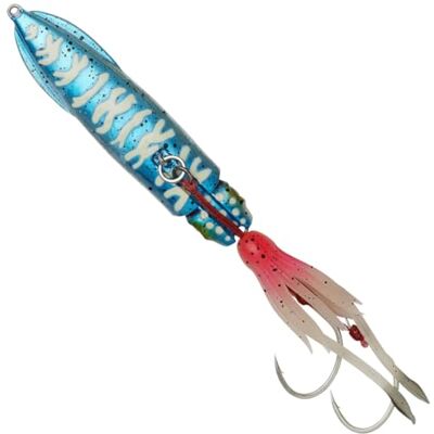 Savage Gear Swim Squid Inchiku - 150 g - Bleu Rose Lumineux - Leurres - Publicité Savage Gear Swim Squid Inchiku - 150 g - Bleu Rose Lumineux - Leurres - Publicité