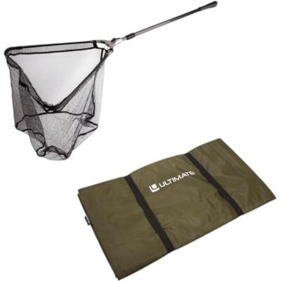 Set Épuisette & Tapis De Réception De Base Ultimate Ensemble Carpe - Publicité Set Épuisette & Tapis De Réception De Base Ultimate Ensemble Carpe - Publicité