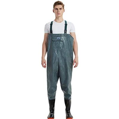 Yonglan Pêche Waders pour Hommes Femmes, Chasse Waders Poitrine avec Bottes Imperméable Style4 46 - Publicité Yonglan Pêche Waders pour Hommes Femmes, Chasse Waders Poitrine avec Bottes Imperméable Style4 46 - Publicité