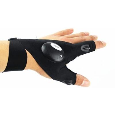 anso Faisceau lumineux à LED Gants clignotants Éclairage de doigt Pour extérieur, pêche, camping (main gauche) - Publicité anso Faisceau lumineux à LED Gants clignotants Éclairage de doigt Pour extérieur, pêche, camping (main gauche) - Publicité
