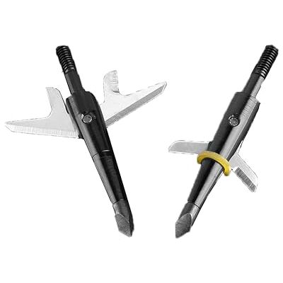 AMEYXGS 6 Pcs Tir À l'arc Pointe de Flèche Chasse Broadhead Points Conseils pour Arc à Poulies Arc Classique (Noir) - Publicité AMEYXGS 6 Pcs Tir À l'arc Pointe de Flèche Chasse Broadhead Points Conseils pour Arc à Poulies Arc Classique (Noir) - Publicité