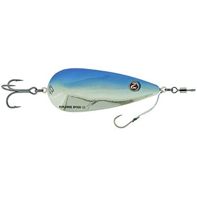 River2Sea Worldwide Spoon 100 Clignotant 28 g Bleu chromé - Publicité River2Sea Worldwide Spoon 100 Clignotant 28 g Bleu chromé - Publicité