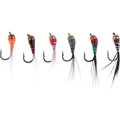 Sharplace 6Pcs Mouches de Tête Perle en Laiton Époxy Nymphe Naufrage - Publicité Sharplace 6Pcs Mouches de Tête Perle en Laiton Époxy Nymphe Naufrage - Publicité