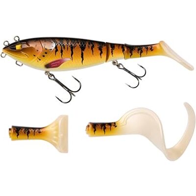 Berkley Zilla Tailswinger, hameçon de pêche, leurre Dur, Premier Tailbait articulé sur Le marché avec Une Action de nage étonnante et Une Grande polyvalence - Publicité Berkley Zilla Tailswinger, hameçon de pêche, leurre Dur, Premier Tailbait articulé sur Le marché avec Une Action de nage étonnante et Une Grande polyvalence - Publicité