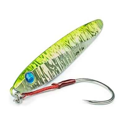 Seaspin Leppa 77 Slim – Leurre Artificiel pour la Pêche au Spinning, Casting Metal Jig 5 mm 77 g – Centre de Gravité Bas, Assist et Hameçon BKK #3/0 – pour Sérioles Mérous Coryphènes Green - Publicité Seaspin Leppa 77 Slim – Leurre Artificiel pour la Pêche au Spinning, Casting Metal Jig 5 mm 77 g – Centre de Gravité Bas, Assist et Hameçon BKK #3/0 – pour Sérioles Mérous Coryphènes Green - Publicité