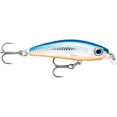 Rapala Leurre de Pêche Ultra Light Minnow Matériel de Pêche avec Corps Lesté Leurre Pêche d'Eau Douce Profondeur de Nage de 0,6 à 0,9m 4cm / 3g Fabriqué en Estonie Silver Blue - Publicité Rapala Leurre de Pêche Ultra Light Minnow Matériel de Pêche avec Corps Lesté Leurre Pêche d'Eau Douce Profondeur de Nage de 0,6 à 0,9m 4cm / 3g Fabriqué en Estonie Silver Blue - Publicité