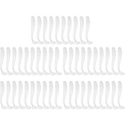 Tbest leurre Peche carnassier,Leurres Souples de Pêche avec T-Tail, 50 Pcs 5cm Leurre pêche Poisson Artificielle crème Silicone Souple appât pour pêche en eérieur(Blanc Perle) - Publicité Tbest leurre Peche carnassier,Leurres Souples de Pêche avec T-Tail, 50 Pcs 5cm Leurre pêche Poisson Artificielle crème Silicone Souple appât pour pêche en eérieur(Blanc Perle) - Publicité