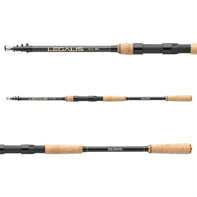 Daiwa Legalis Tele Spin Canne à pêche télescopique Longueur 2,40 m - Publicité Daiwa Legalis Tele Spin Canne à pêche télescopique Longueur 2,40 m - Publicité