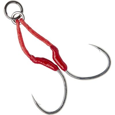 Savage Gear Double Bloody Assist Hook SJ Lot de 2 crochets pour attraper les accessoires de jigging à faible intensité (2/) - Publicité Savage Gear Double Bloody Assist Hook SJ Lot de 2 crochets pour attraper les accessoires de jigging à faible intensité (2/) - Publicité