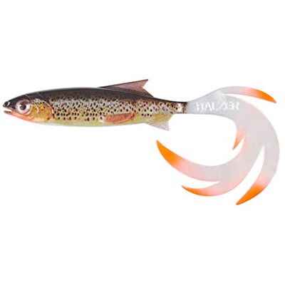 Balzer Shirasu Reptile Shad – poisson en caoutchouc pour pêche au brochet, au sandre et à la perche, leurre en caoutchouc 7 cm Bachforelle - Publicité Balzer Shirasu Reptile Shad – poisson en caoutchouc pour pêche au brochet, au sandre et à la perche, leurre en caoutchouc 7 cm Bachforelle - Publicité
