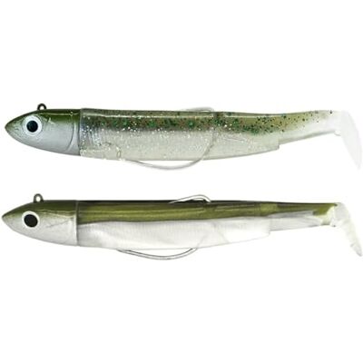 Fiiish Double Combo Off Shore Black Minnow No.3-12cm 25g Kaki Ghost Minnow BM3021 - Publicité Fiiish Double Combo Off Shore Black Minnow No.3-12cm 25g Kaki Ghost Minnow BM3021 - Publicité