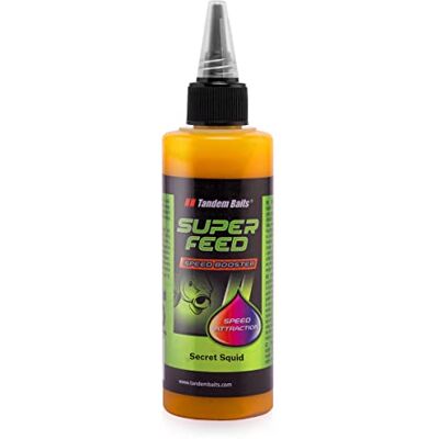 Tandem Baits Booster Attractant Liquide Pêche À La Carpe SuperFeed Speed Booster 100 ML Calamar Secret - Publicité Tandem Baits Booster Attractant Liquide Pêche À La Carpe SuperFeed Speed Booster 100 ML Calamar Secret - Publicité