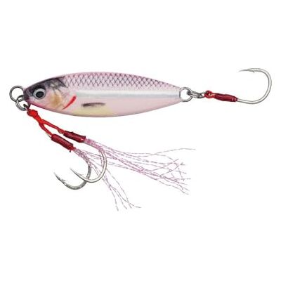 Savage Gear Slow Seeker Jig Leurre de pêche avec action en forme de feuille, hameçons en eau salée ultra pointus, 10 à 60 g, multicolore, leurre plombé, slow jigging (rose brillant, 30 g) - Publicité Savage Gear Slow Seeker Jig Leurre de pêche avec action en forme de feuille, hameçons en eau salée ultra pointus, 10 à 60 g, multicolore, leurre plombé, slow jigging (rose brillant, 30 g) - Publicité