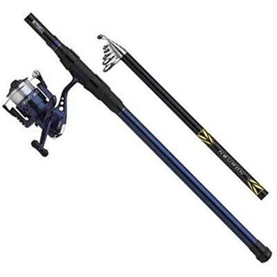 Mitchell Combo Mitchell Neuron Herring, kit canne télescopique et moulinet pour la pêche en mer, conçu pour pêcher des harengs, résistant à la corrosion, inclus le matériel de montage, prêt à pêcher - Publicité Mitchell Combo Mitchell Neuron Herring, kit canne télescopique et moulinet pour la pêche en mer, conçu pour pêcher des harengs, résistant à la corrosion, inclus le matériel de montage, prêt à pêcher - Publicité