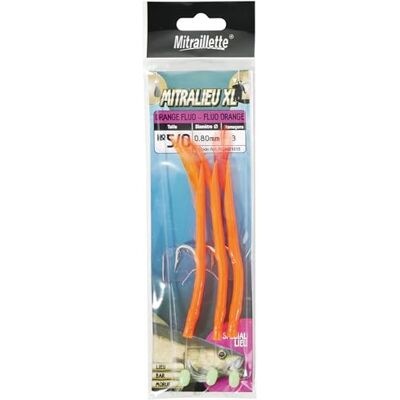 Ragot Mitraillette Mitralieu XL 3 Hooks Orange Fluo H.No.5/0 D.0.80mm RG4421017 - Publicité Ragot Mitraillette Mitralieu XL 3 Hooks Orange Fluo H.No.5/0 D.0.80mm RG4421017 - Publicité