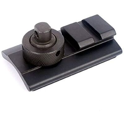 OAREA Tactical Airsoft Rifle Hunting Shooting Bipod Weaver Rail Sling Stud Swivel Picatinny Slot Adaptor 20mm Bipod Adapter - Publicité OAREA Tactical Airsoft Rifle Hunting Shooting Bipod Weaver Rail Sling Stud Swivel Picatinny Slot Adaptor 20mm Bipod Adapter - Publicité