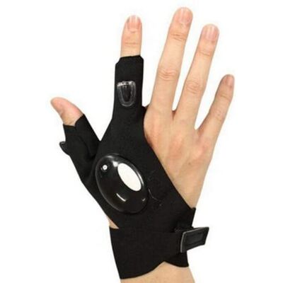 anso Faisceau lumineux à LED Gants clignotants Éclairage de doigt Pour travail en plein air, pêche, camping (main droite) - Publicité anso Faisceau lumineux à LED Gants clignotants Éclairage de doigt Pour travail en plein air, pêche, camping (main droite) - Publicité