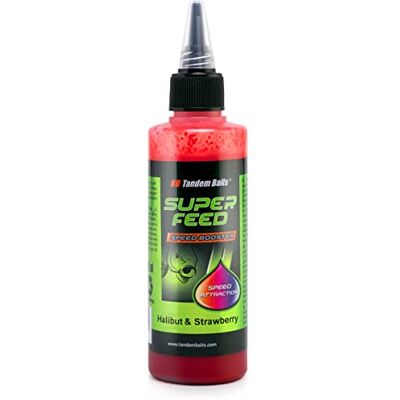 Tandem Baits Booster Attractant Liquide Pêche À La Carpe SuperFeed Speed Booster 100 ML Halibut Et Fraise - Publicité Tandem Baits Booster Attractant Liquide Pêche À La Carpe SuperFeed Speed Booster 100 ML Halibut Et Fraise - Publicité