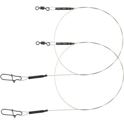 Spro Matt Black Leader 1x19-2 Façade en acier pour brochet, poche avant pour la pêche au brochet et et sandre, prévu pour poissons prédateurs., 3cm / .3mm / 6.8kg 15lb - Publicité Spro Matt Black Leader 1x19-2 Façade en acier pour brochet, poche avant pour la pêche au brochet et et sandre, prévu pour poissons prédateurs., 3cm / .3mm / 6.8kg 15lb - Publicité