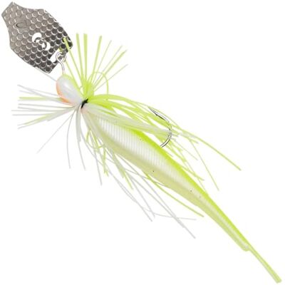 Savage Gear Crazy Swim Jig Leurre de pêche prédateur 12,5 cm 2 g Couleur : jaune et blanc - Publicité Savage Gear Crazy Swim Jig Leurre de pêche prédateur 12,5 cm 2 g Couleur : jaune et blanc - Publicité