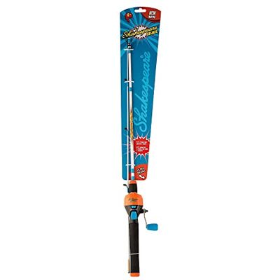 Shakespeare Combo Cosmic Canne à Pêche et Moulinet Spécialement Conçu pour les enfants, Ensemble Performant Prêt à Pêcher avec Fil de Pêche, Orange - Publicité Shakespeare Combo Cosmic Canne à Pêche et Moulinet Spécialement Conçu pour les enfants, Ensemble Performant Prêt à Pêcher avec Fil de Pêche, Orange - Publicité