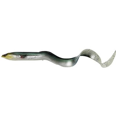 Savage Gear Leurre artificiel en caoutchouc 3D Real EEL 20 cm Green Silver Bulk - Publicité Savage Gear Leurre artificiel en caoutchouc 3D Real EEL 20 cm Green Silver Bulk - Publicité