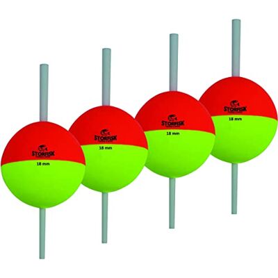 Storfisk fishing & more Lot de 4 boules pilotes pour pêche à la truite Rondes Jaune/rouge Diamètre : 18 mm - Publicité Storfisk fishing & more Lot de 4 boules pilotes pour pêche à la truite Rondes Jaune/rouge Diamètre : 18 mm - Publicité
