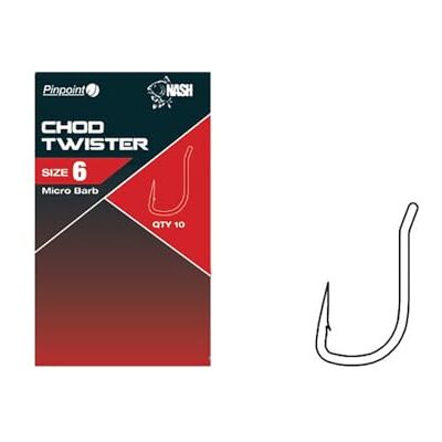 Nash Pinpoint Hameçon Chod Twister 6 Micro Barbed - Publicité Nash Pinpoint Hameçon Chod Twister 6 Micro Barbed - Publicité