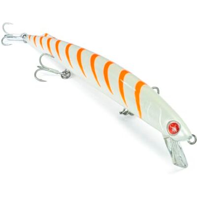 Seaspin Mommotti 190 K – Leurre Artificiel pour la Pêche au Spinning, Long Jerk Minnow Sinking 190 mm 35 g – BKK 4X, Lancers Longue Distance – pour Prédateurs Marins Vintage Orange - Publicité Seaspin Mommotti 190 K – Leurre Artificiel pour la Pêche au Spinning, Long Jerk Minnow Sinking 190 mm 35 g – BKK 4X, Lancers Longue Distance – pour Prédateurs Marins Vintage Orange - Publicité