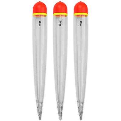 More Lot de 3 flotteurs transparents pour poissons prédateurs pour la pêche au brochet, à la truite, au sandre, à la carpe, etc., capacité de charge des flotteurs : 25 g - Publicité More Lot de 3 flotteurs transparents pour poissons prédateurs pour la pêche au brochet, à la truite, au sandre, à la carpe, etc., capacité de charge des flotteurs : 25 g - Publicité