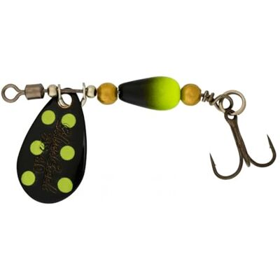 Daiwa Cuiller Tournante Silvercreek Spinner 3g Black-Yellow Dots Sinking 07422673 - Publicité Daiwa Cuiller Tournante Silvercreek Spinner 3g Black-Yellow Dots Sinking 07422673 - Publicité