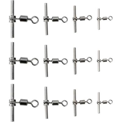 LT Easiyl Lot de 40 émerillons à Sertir pour Ligne de Pêche émerillons de Pêche en Laiton en Forme de T à 3 Voies pour Plates-Formes d'eau Douce Et d'eau Salée (Taille 3# 5# 7# 10#) - Publicité LT Easiyl Lot de 40 émerillons à Sertir pour Ligne de Pêche émerillons de Pêche en Laiton en Forme de T à 3 Voies pour Plates-Formes d'eau Douce Et d'eau Salée (Taille 3# 5# 7# 10#) - Publicité