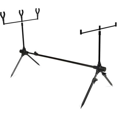 X2 Basis Carpbase Rodpod Léger en Aluminium Inclus Buzzzerbars et Supports arrière Idéal pour Les pêcheurs de carpes débutants - Publicité X2 Basis Carpbase Rodpod Léger en Aluminium Inclus Buzzzerbars et Supports arrière Idéal pour Les pêcheurs de carpes débutants - Publicité