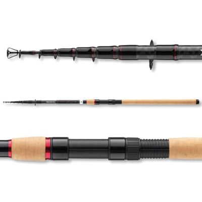 Daiwa Ninja X Tele NJXT 90G, 2,4 mètres, 7,87ft, 30-90 grammes, 7 Pièces, Cannes à Pêche Tele-Spin, Canne Allround, - Publicité Daiwa Ninja X Tele NJXT 90G, 2,4 mètres, 7,87ft, 30-90 grammes, 7 Pièces, Cannes à Pêche Tele-Spin, Canne Allround, - Publicité