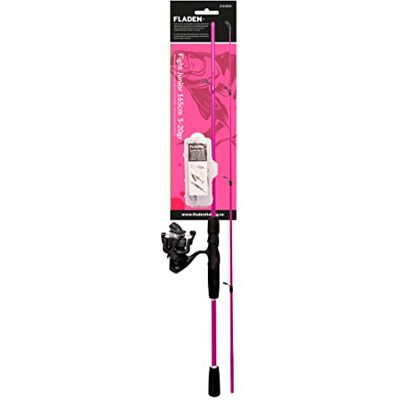 Fladen Fight Junior Spin Combo Rose Canne Spinning - Publicité Fladen Fight Junior Spin Combo Rose Canne Spinning - Publicité