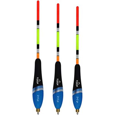 Storfisk fishing & more Lot de 3 flotteurs pré-plombés pour pêche à la truite, bleu/noir, avec antenne de couleur de signalisation - Publicité Storfisk fishing & more Lot de 3 flotteurs pré-plombés pour pêche à la truite, bleu/noir, avec antenne de couleur de signalisation - Publicité