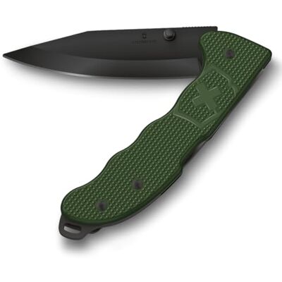 Victorinox Couteau Suisse Hunter Evoke BSH Alox, Couteau Pliant Outdoor, 4 Fonctions, y c. Lame 10 cm et Bouton, Olive - Publicité Victorinox Couteau Suisse Hunter Evoke BSH Alox, Couteau Pliant Outdoor, 4 Fonctions, y c. Lame 10 cm et Bouton, Olive - Publicité