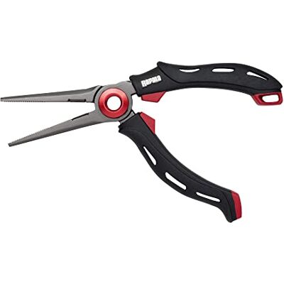 Rapala Pince de Pêche RCD Mag Spring Pliers Matériel de Pêche avec Mâchoires en Acier Inoxydable Article de Pêche avec Ressort Solide Poignées Ergonomiques Soft Grip 18 cm Noir/Rouge - Publicité Rapala Pince de Pêche RCD Mag Spring Pliers Matériel de Pêche avec Mâchoires en Acier Inoxydable Article de Pêche avec Ressort Solide Poignées Ergonomiques Soft Grip 18 cm Noir/Rouge - Publicité