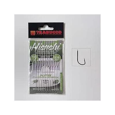 Trabucco Ligne Montée Trébuchet HISASHI Truite Hameçon Série 10607N Nickel Regular avec MicroBarb XPS 100% Fluorocarbon- Longueur 170/270 cm Pêche à la truite et ruisseau (Crochet #10 Ø 0.16 mm 170 - Publicité Trabucco Ligne Montée Trébuchet HISASHI Truite Hameçon Série 10607N Nickel Regular avec MicroBarb XPS 100% Fluorocarbon- Longueur 170/270 cm Pêche à la truite et ruisseau (Crochet #10 Ø 0.16 mm 170 - Publicité