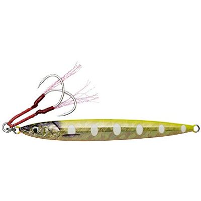 Savage Gear Slim Minnow Jig Minnow YGO (LGA 63943 C/o Moulinet de pêche 6 g 12,5 cm - Publicité Savage Gear Slim Minnow Jig Minnow YGO (LGA 63943 C/o Moulinet de pêche 6 g 12,5 cm - Publicité