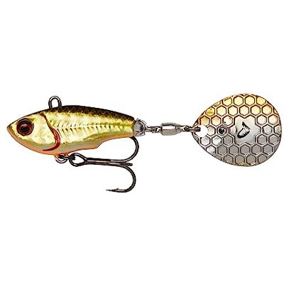 Savage Gear Fat Tail Spin Spin – Jig Spinner, Taille/Poids/Couleur : 8 cm/24 g/Dirty Roach - Publicité Savage Gear Fat Tail Spin Spin – Jig Spinner, Taille/Poids/Couleur : 8 cm/24 g/Dirty Roach - Publicité