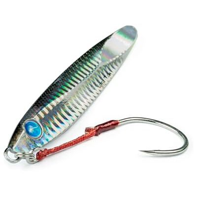 Seaspin Leppa 77 Slim – Leurre Artificiel pour la Pêche au Spinning, Casting Metal Jig 5 mm 77 g – Centre de Gravité Bas, Assist et Hameçon BKK #3/0 – pour Sérioles Mérous Coryphènes ACC - Publicité Seaspin Leppa 77 Slim – Leurre Artificiel pour la Pêche au Spinning, Casting Metal Jig 5 mm 77 g – Centre de Gravité Bas, Assist et Hameçon BKK #3/0 – pour Sérioles Mérous Coryphènes ACC - Publicité