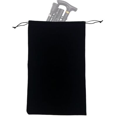 EDWERD Sac de Rangement Pliable Portable en Flanelle pour Cannes de Marche Organiseur de Voyage pour Personnes handicapées (38,1 cm de Long (Canne Non Incluse) (Gris) - Publicité EDWERD Sac de Rangement Pliable Portable en Flanelle pour Cannes de Marche Organiseur de Voyage pour Personnes handicapées (38,1 cm de Long (Canne Non Incluse) (Gris) - Publicité