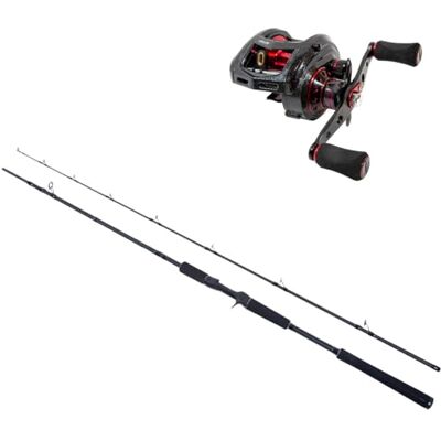 Combo Casting Ultimate Collos Heavy Baitcast 2.40m (50-200g) Ensemble Carnassier - Publicité Combo Casting Ultimate Collos Heavy Baitcast 2.40m (50-200g) Ensemble Carnassier - Publicité