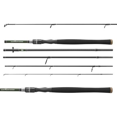 Daiwa Wilderness Travel, longueur 2,50 m, poids de lancer : 9,9 à 50 g, canne à pêche rotative - Publicité Daiwa Wilderness Travel, longueur 2,50 m, poids de lancer : 9,9 à 50 g, canne à pêche rotative - Publicité