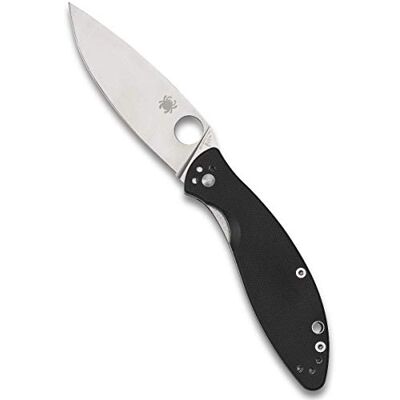 Spyderco C252GP Astute couteau de poche, Noir - Publicité Spyderco C252GP Astute couteau de poche, Noir - Publicité